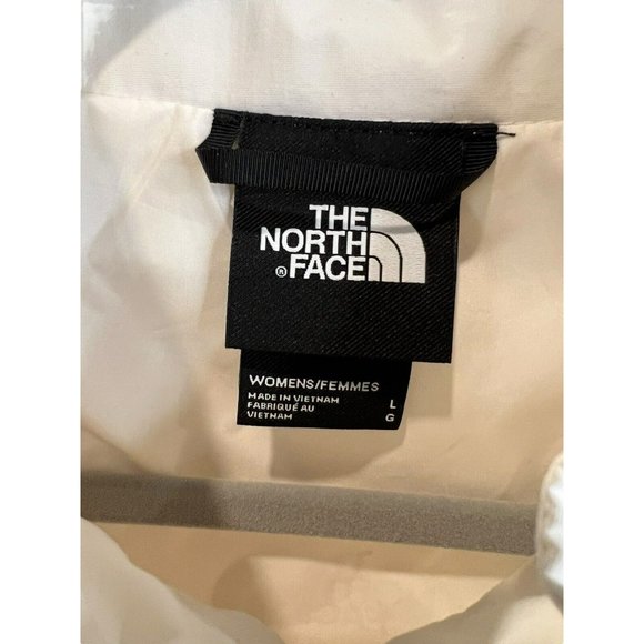 THE NORTH‎ FACE Tek Piping Wind Jacket Women’s Size Large White Windwall - Picture 6 of 10